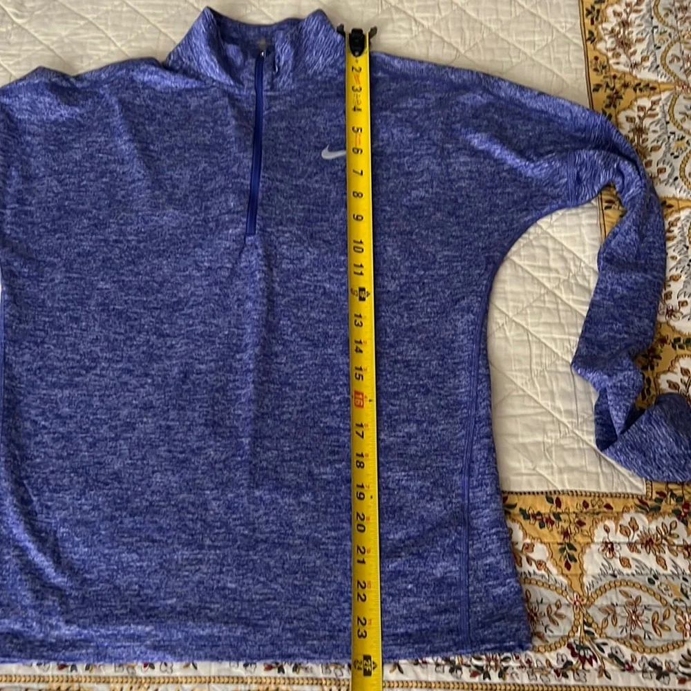 👋🎯Nike Element 1/2 Zip Long Sleeve Running Top Blue Size XS - Picture 11 of 12